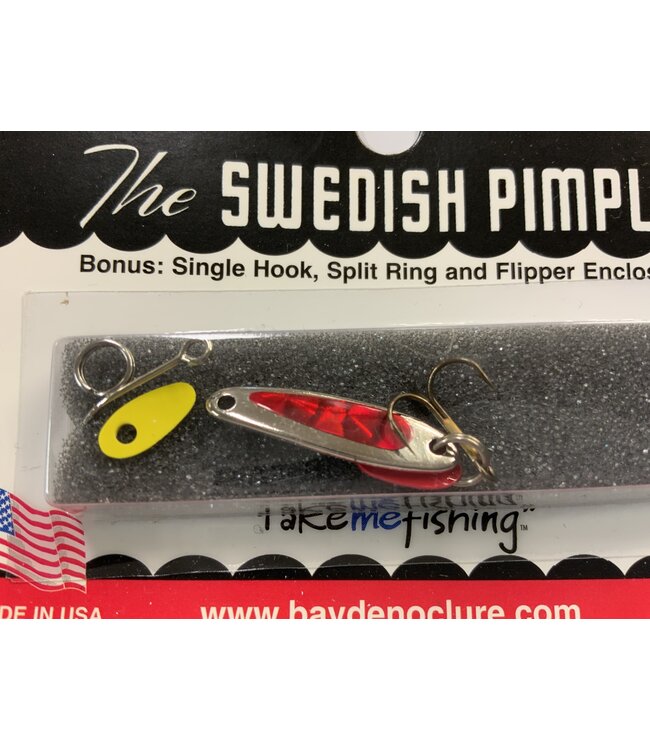 BAY DE NOC LURE CO. Bay de Noc 2ZR Swedish Pimple 1" 1/10oz Prism Red