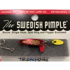 BAY DE NOC LURE CO. SWEDISH 1"" PIMPLE #2 RED ICE 1/10oz