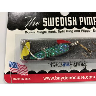 BAY DE NOC LURE CO. SWEDISH PIMPLE #3 BLACK ICE 1 1/2' 1/5oz