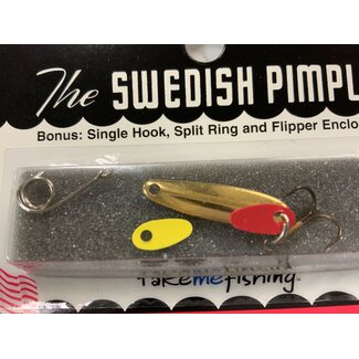BAY DE NOC LURE CO. Bay de Noc 2G Swedish Pimple 1" 1/10oz Gold