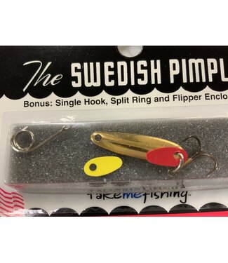BAY DE NOC LURE CO. Bay de Noc 2G Swedish Pimple 1" 1/10oz Gold