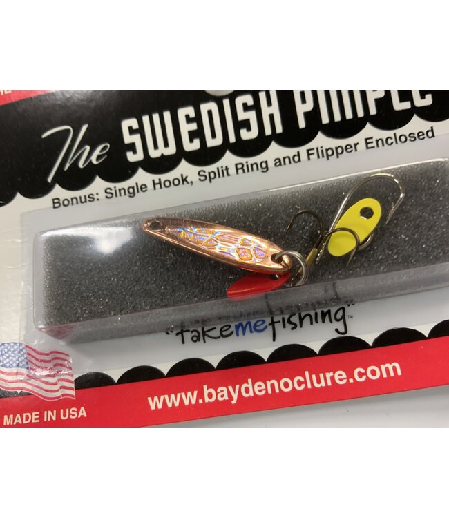 BAY DE NOC LURE CO. SWEDISH PIMPLE #2 COPPER ICE 1' 1/10OZ