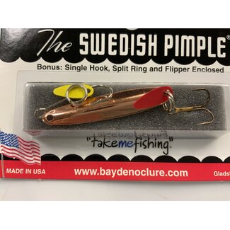 BAY DE NOC LURE CO. Swedish Pimple 4,  1/4OZ  Copper