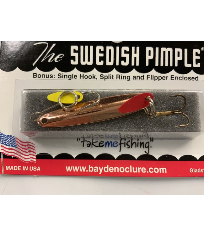 BAY DE NOC LURE CO. Swedish Pimple 4,  1/4OZ  Copper