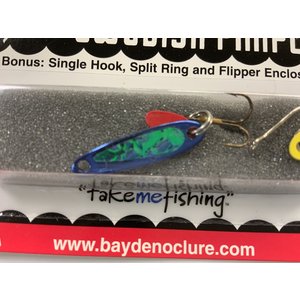 BAY DE NOC LURE CO. Bay de Noc 2BLUE ICE Swedish Pimple 1" 1/10oz Crushed Ice/Blue Ice