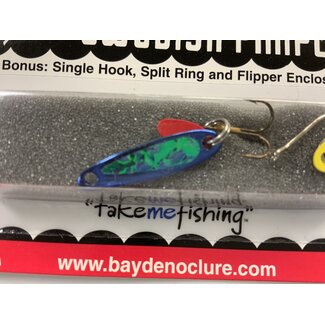 BAY DE NOC LURE CO. Bay de Noc 2BLUE ICE Swedish Pimple 1" 1/10oz Crushed Ice/Blue Ice