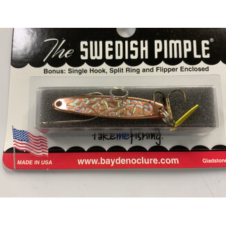 BAY DE NOC LURE CO. SWEDISH PIMPLE 1 3/4"COPPR.ICE