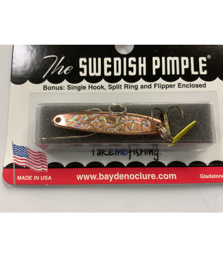 BAY DE NOC LURE CO. SWEDISH PIMPLE 1 3/4"COPPR.ICE