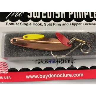 BAY DE NOC LURE CO. SWEDISH PIMPLE SZ 3 COPPER 1/5OZ