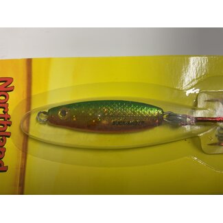 NORTHLAND FISHING TACKLE Buck-Shot Rattle Spoon 3/8 oz Golden Perch