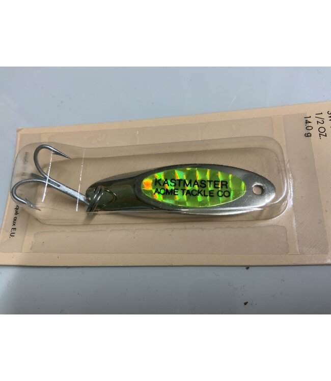 Acme Kstmstr w/flsh tape 1/2 oz Chrome Chartreuse