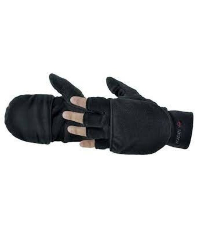 Manzella MANZELLA CASCADE CONVERTIBLE GLOVES BLK LG