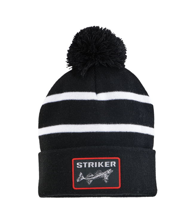Striker Ice Striped Pom Hat