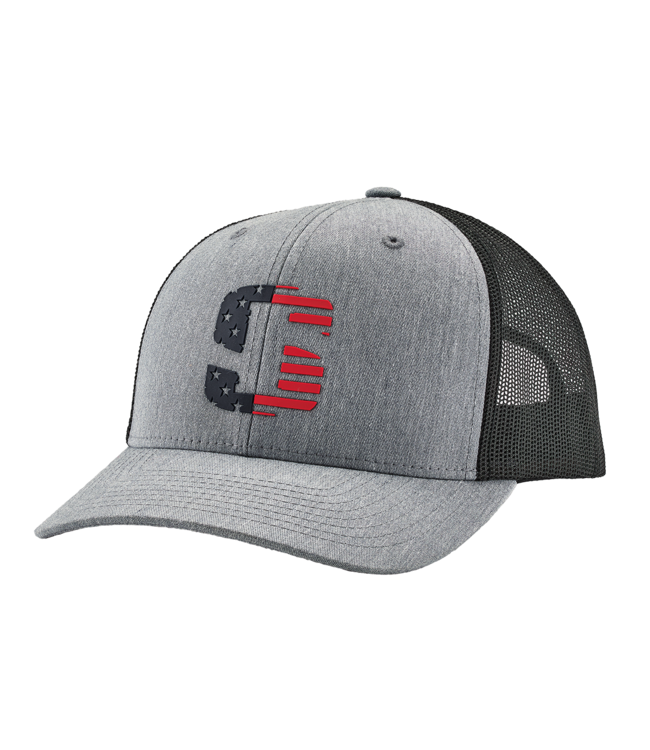 Striker Ice SI USA Icon Trucker Cap Heather Gray