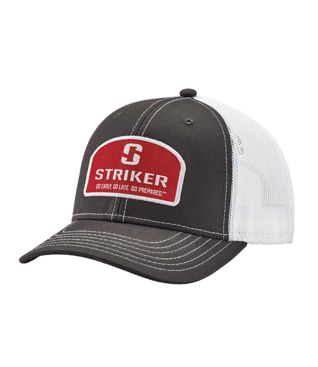 Striker Ice Logo Patch Trucker Cap Gray