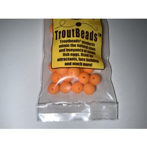 TroutBeads.com, Inc. TroutBeads  40 8 mm Sun Orange