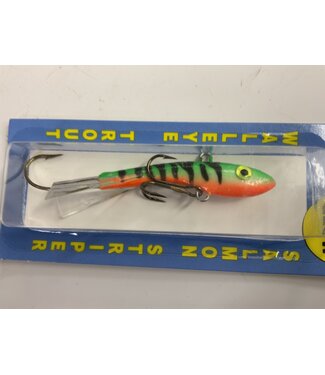 Moonshine Lures Shiver Minnow Size #2 Glow Perch