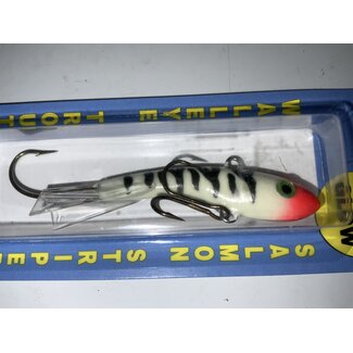 Moonshine Lures Shiver Minnow Size #2 Glow Bloody Nose