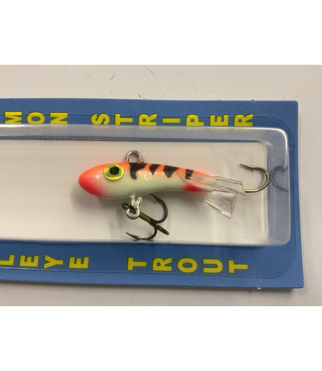 Moonshine Lures MOONSHINE SHIVER MINNOW SZ 0 TANGERINE TIGER