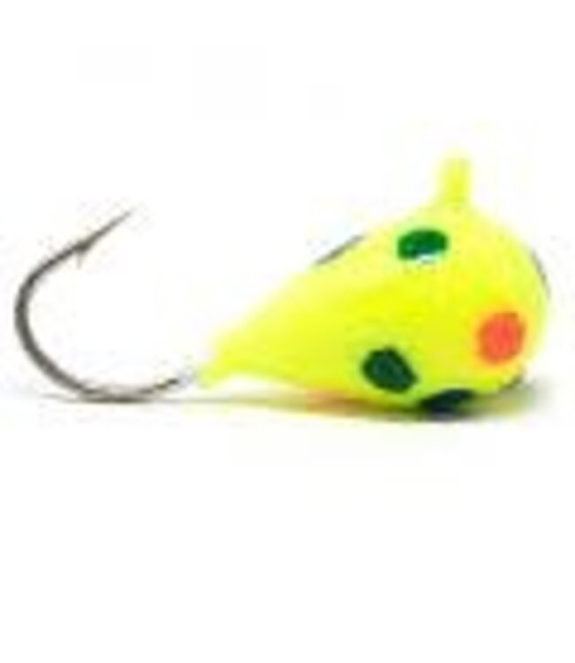 CLAM CORPORATION CLAM OUTDOORS DROP JIG SZ12 1/16OZ CHART GLOW WONDERBREAD