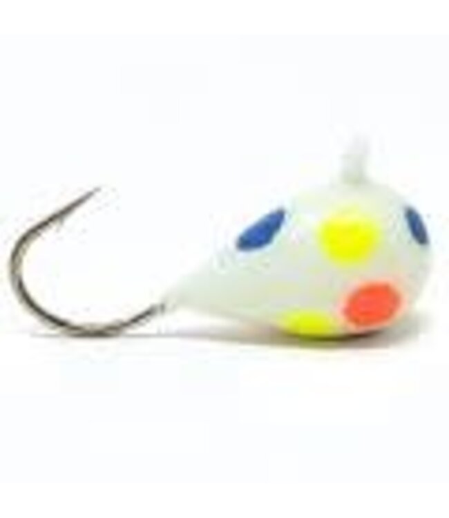 CLAM CORPORATION CLAM OUTDOORS DROP JIG SZ12 1/16OZ WHITE GLOW WONDERBREAD