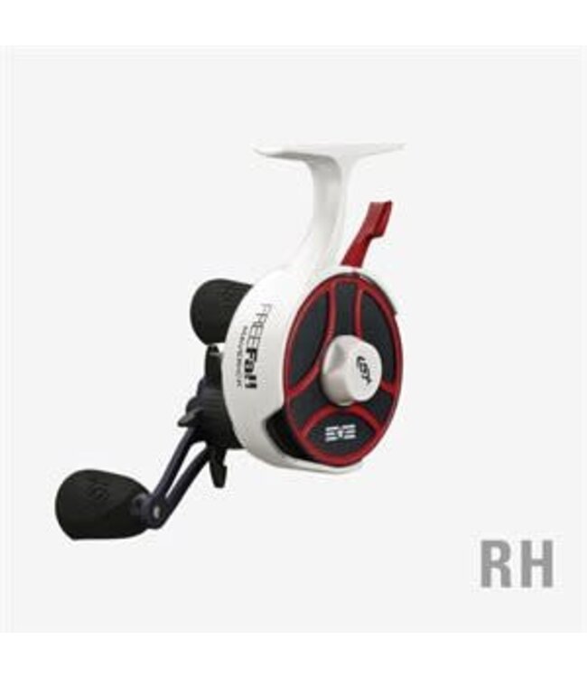 13 Fishing Free Fall Ghost Maverick Ice Inline Reel - Red, White & Blue