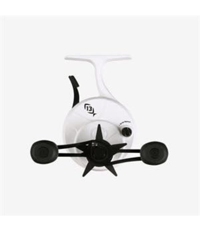 13 Fishing Free Fall Ghost Ice Inline Reel -Black/White 2.5LH
