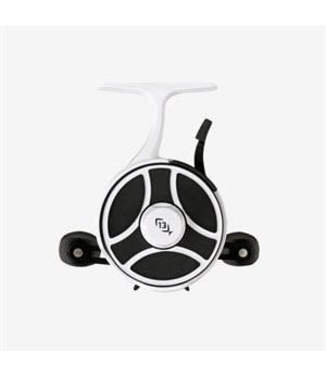 13 Fishing Free Fall Ghost Ice Inline Reel -Black/White 2.5LH