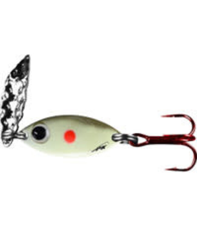 PK Lures PK LURES PREDATOR SPIN FISHING LURE 1/16 OZ. - RED DOT GLOW