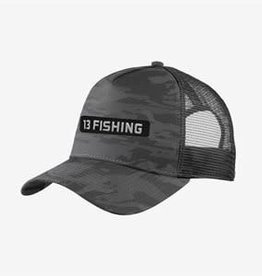 13 Fishing G Money Trucker Hat (Black w/Black logo -Snapback