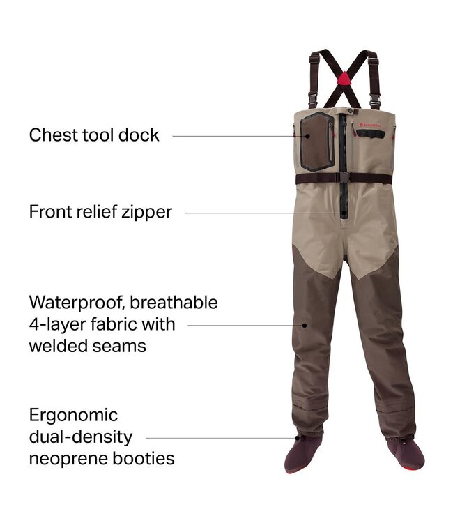 Redington SONIC-PRO HDZ WADER CLAY/DARK EARTH LARGE KING