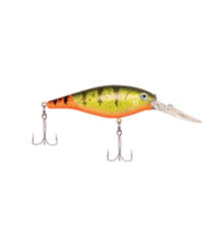 PURE FISHING BERKLEY FLICKER SHAD CRANKBAIT SZ 7  3" 5/16 OZ DEPTH 11'-13'  FIRETAIL MF HOT PERCH