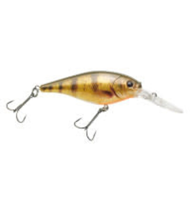 PURE FISHING BERKLEY FLICKER SHAD CRANKBAIT SZ 7 3" 5/16 OZ DEPTH 11'-13'  HD YELLOW PERCH