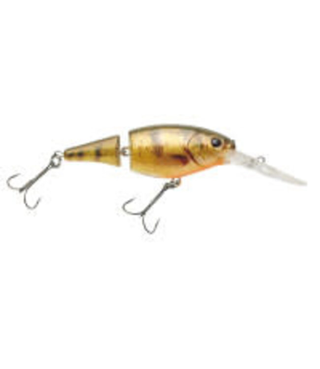 PURE FISHING BERKLEY FLICKER SHAD JOINTED SZ 5, 2" 1/5 OZ DEPTH 5'-7' HD YELLOW PERCH