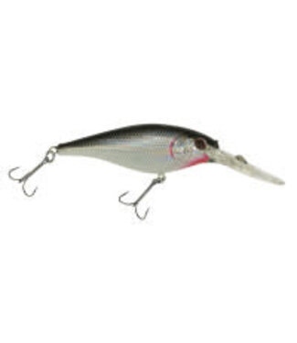 PURE FISHING BERKLEY FLICKER SHAD CRANKBAIT SZ 5 2" 3/16 OZ DEPTH 9'-11' BLACK SILVER