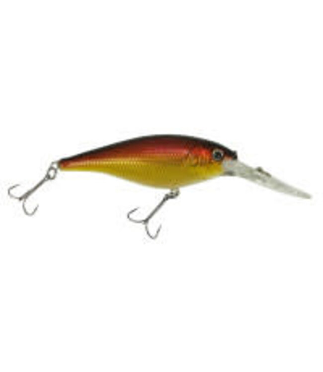 PURE FISHING BERKLEY FLICKER SHAD CRANKBAIT SZ 7 3" 5/16 OZ DEPTH 11'-13' BLACK GOLD SUNSET