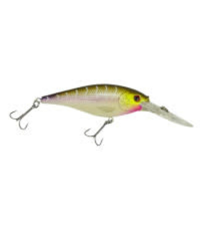 PURE FISHING BERKLEY FLICKER SHAD CRANKBAIT SZ 7 3" 5/16 OZ DEPTH 11'-13' PURPLE TIGER
