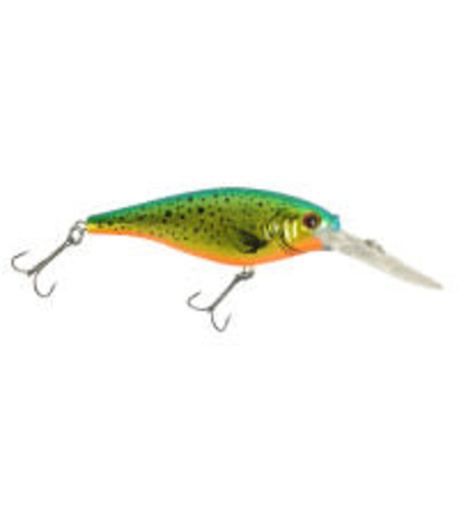 PURE FISHING BERKLEY FLICKER SHAD CRANKBAIT SZ 5 2" 3/16 OZ DEPTH 9'-11' SPARKLED GOLD SHINER