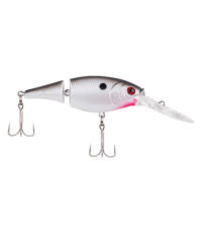 PURE FISHING BERKLEY FLICKER SHAD JOINTED SZ 7, 3" 1/3 OZ DEPTH 7'-9' PEARL WHITE