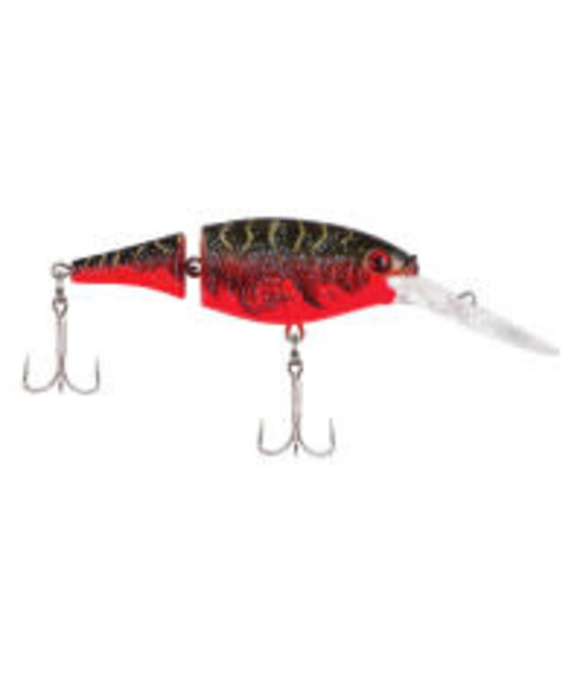 PURE FISHING BERKLEY FLICKER SHAD JOINTED SZ 7, 3" 1/3 OZ DEPTH 7'-9'  RED TIGER