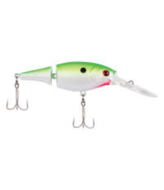 PURE FISHING BERKLEY FLICKER SHAD JOINTED SZ 7, 3" 1/3 OZ DEPTH 7'-9'  CHARTREUSE PEARL