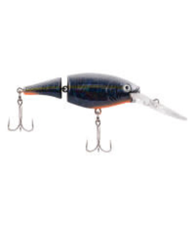 PURE FISHING BERKLEY FLICKER SHAD JOINTED SZ 7, 3" 1/3 OZ DEPTH 7'-9' SLICK BLACK PEARL