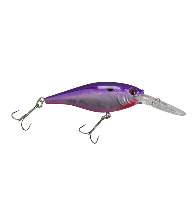 PURE FISHING BERKLEY FLICKER SHAD CRANKBAIT SZ 5 2" 3/16 OZ DEPTH 9'-11' PRO SLICK PURPLE CANDY