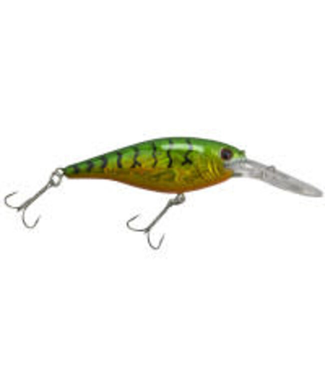 PURE FISHING BERKLEY FLICKER SHAD CRANKBAIT SZ 5 2" 3/16 OZ DEPTH 9'-11'  PRO SLICK FIRETIGER