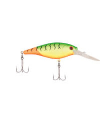 PURE FISHING BERKLEY FLICKER SHAD CRANKBAIT SZ 7  3" 5/16 OZ DEPTH 11'-13' FIRETAIL MF HOT FIRETIGER