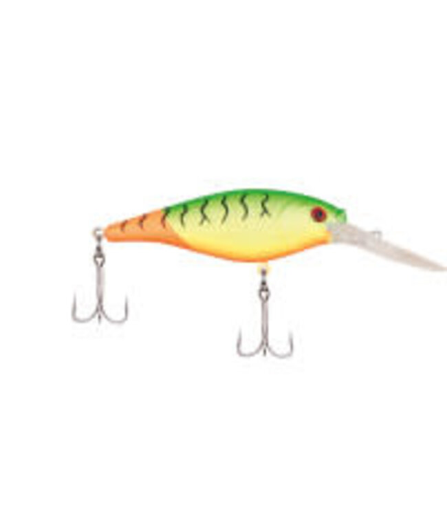 PURE FISHING BERKLEY FLICKER SHAD CRANKBAIT SZ 7  3" 5/16 OZ DEPTH 11'-13' FIRETAIL MF HOT FIRETIGER