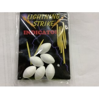Anglers Image FOOTBALL IND W/PEGS LG WHITE