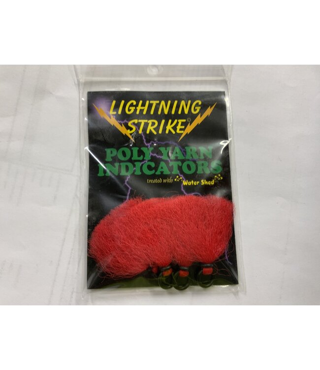 Anglers Image LIGHTNING STRIKE POLY YARN INDICATORS RED