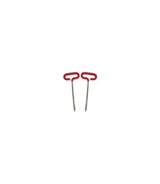 SHAPPELL 6" ICE ANCHORS 2/PK T-HDL ZINC PLATED AUGER PNT