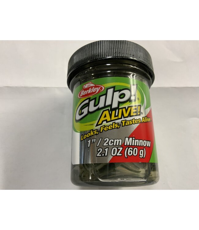 PURE FISHING BERKLEY GULP! ALIVE!  1" MINNOW 2.1oz EMERALD SHAD 1160751